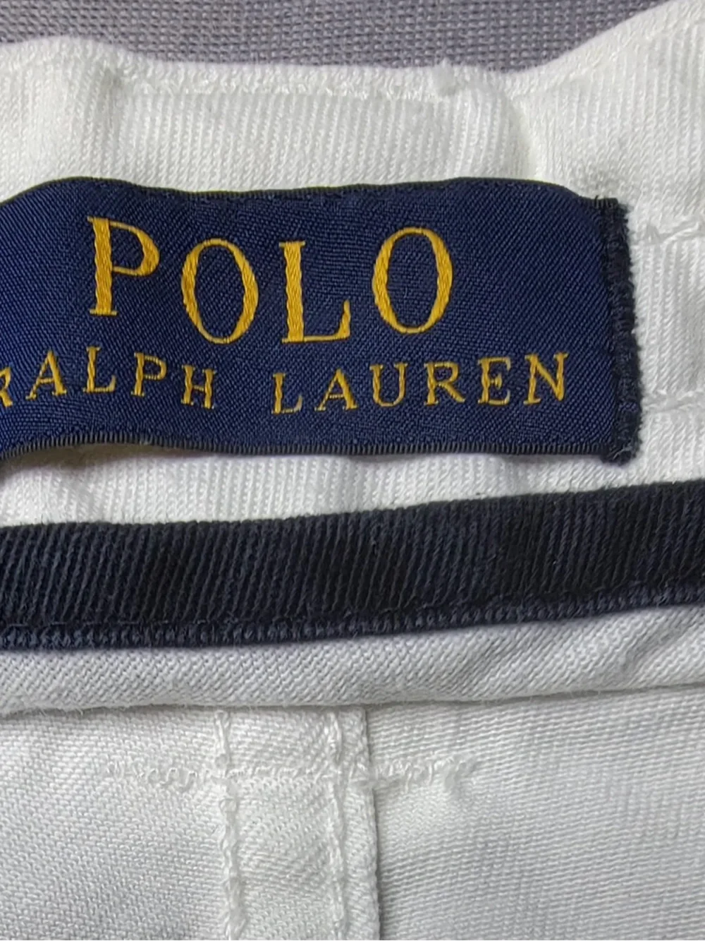 Polo by Ralph Lauren Men’s White Cargo Shorts with Utility Pockets